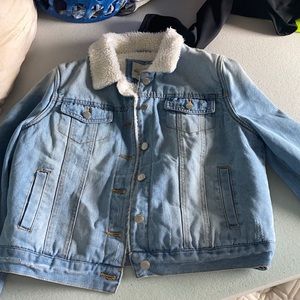 Wool jean jacket